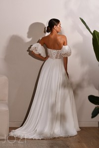 Свадебное платье  Альда А-силуэт, Со шлейфом, С корсетом