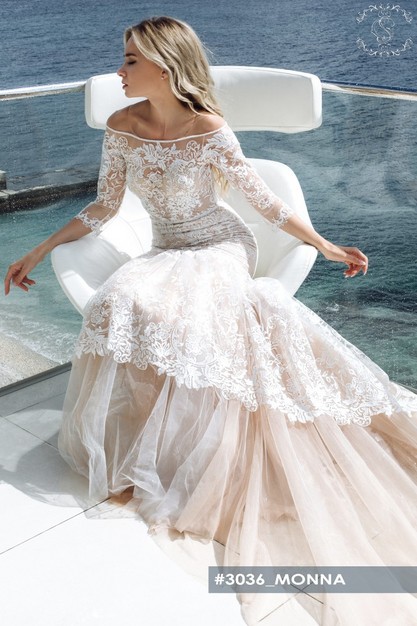 Gabbiano. Свадебное платье Монна. Коллекция Crystal world 
