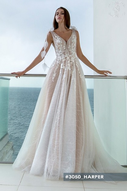 Gabbiano. Свадебное платье Харпер. Коллекция Crystal world 