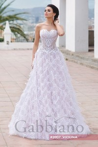 Свадебное платье  Виолина А-силуэт, Кружевные, Закрытые