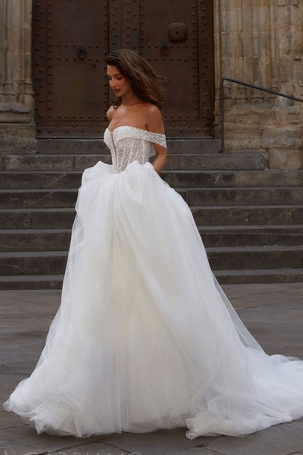 свадебное платье с корсетом