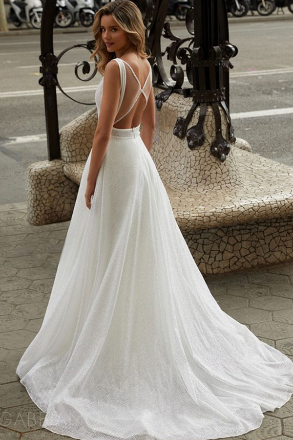 свадебное платье в стиле минимализм